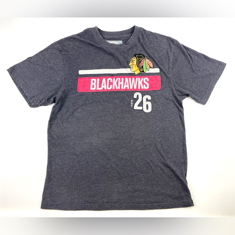 Men’s Gray Chicago Blackhawks T Shirt Size Large